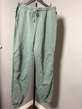 Double Zero Men's Light Sage Green Drawstring Joggers